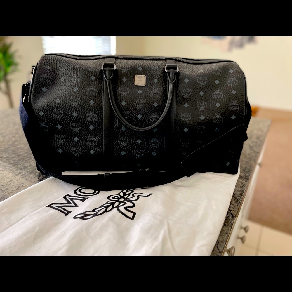 Authentic MCM Traveler Weekender Bag